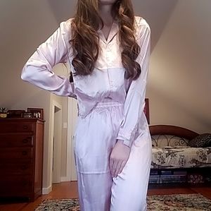 Nasty Gal Silk Stripe Pajamas